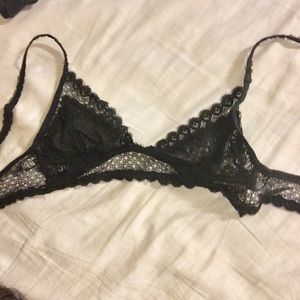 Anemone Black Lace Bralette